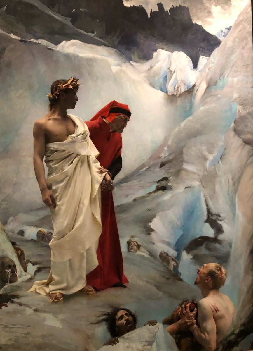 historiayarte_'s tweet photo. “Dante y Virgilio en el infierno” es una obra del pintor academicista francés Gustave Courtois creada en 1879. https://t.co/GO304it3WF