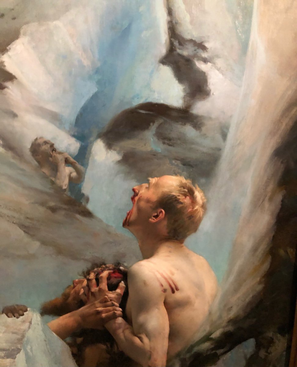 historiayarte_'s tweet photo. “Dante y Virgilio en el infierno” es una obra del pintor academicista francés Gustave Courtois creada en 1879. https://t.co/GO304it3WF
