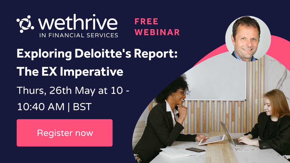 WeThriveApp's tweet photo. Deloitte recently surveyed 2000 financial services employees and uncovered some mind-blowing results that can be achieved by focusing your culture on the individual. Join next Thursday's webinar where we'll discuss how to deliver this to your people. 🎥

https://t.co/yvEQCpkf15 https://t.co/a9TaNalR0n