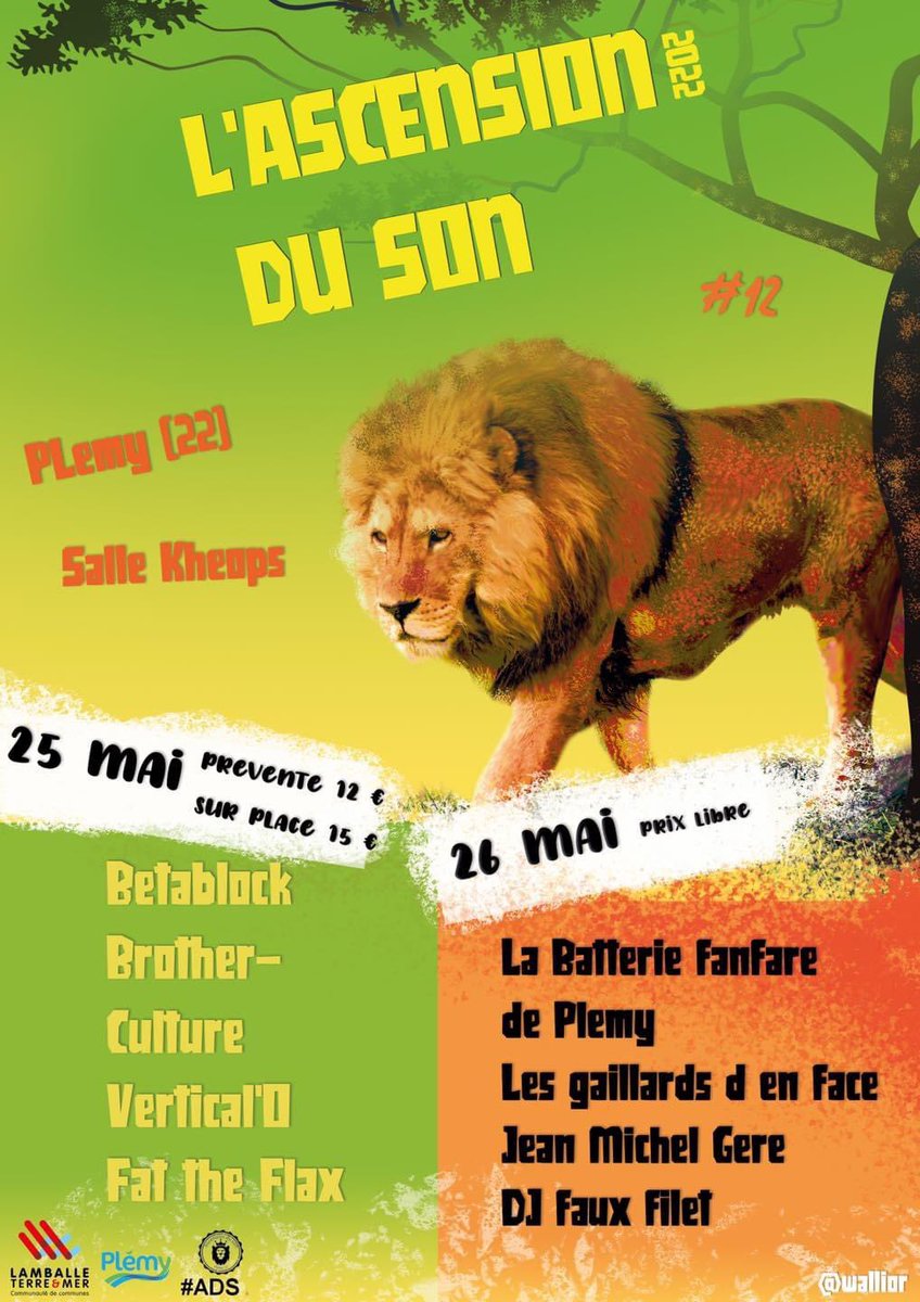 morvancamille1's tweet photo. Rendez-vous mercredi 25 et jeudi 26 mai 2022 ☀️🍻
L'ascension du Son revient pour sa 12e édition ! 🎉 https://t.co/w7Bvyahhls