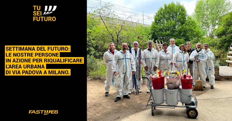 FASTWEB's tweet photo. Siamo scesi in campo e abbiamo preso parte al progetto di riqualificazione urbana Tunnel Boulevard a Milano. Un'iniziativa della Settimana Del Futuro, giornate che le nostre persone dedicano alla costruzione di un futuro più connesso, inclusivo ed ecosostenibile. #TuSeiFuturo