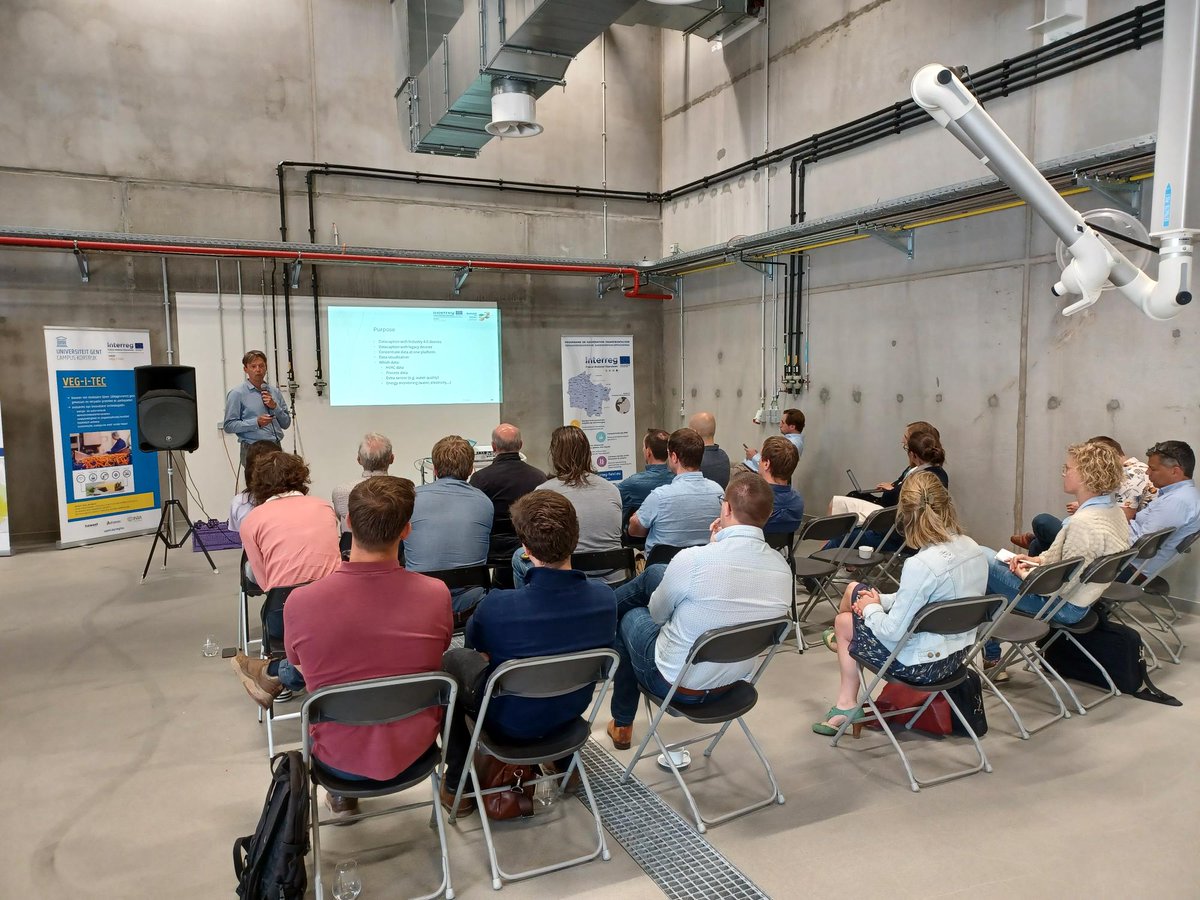 ENMhowest's tweet image. Workshop sensors @ Veg-i-tec: Energy and water are precious, so they must be used wisely. The use of sensors is crucial here.
#howest #vegitec #ugent #EFRO #interreg
@interreg_gotoS3 @InterregFWVL @provinciewvl @Vlakwa @FlandersFOOD @VITObelgium