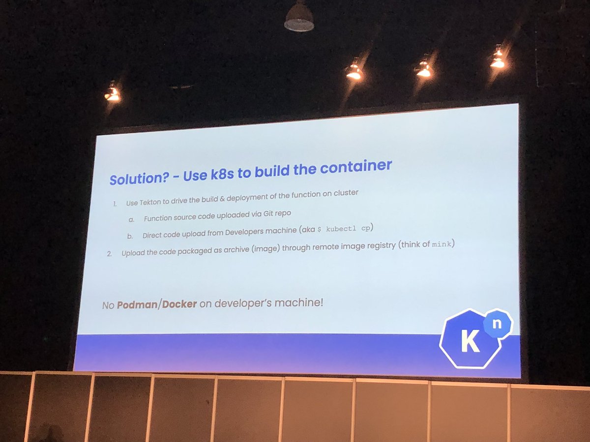 Mink cameo at @KnativeProject KnativeCon