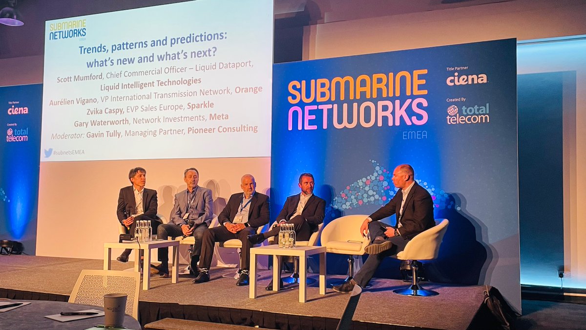 LiquidInTech's tweet photo. "While demand is still relatively low in parts of Africa, it's growing, and building infrastructure &amp; intelligence within the network is really important to cater for this." - @mumford_scott  #SubNetsEMEA #LiquidDataport https://t.co/kn2Y92IHOx