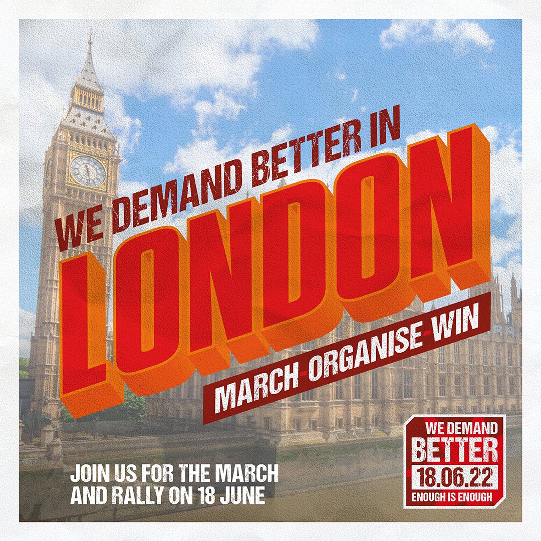 The_TUC's tweet photo. Time to demand action - join our rally on June 18th. https://t.co/Eh7Tg8ZiGO