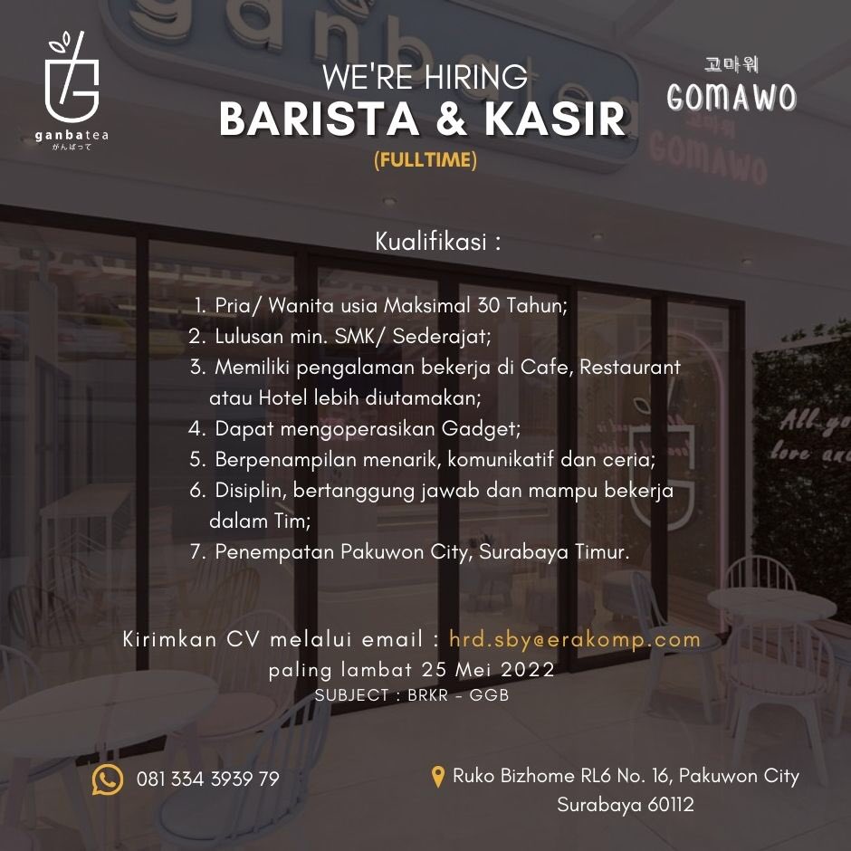 biolahitam's tweet photo. Ada lowker kopi-kopian & teh-tehan Surabaya #lowongankerja #Surabaya #infosby #lowkersby #lowkersurabaya #infosurabaya https://t.co/wlOcQdJYsY