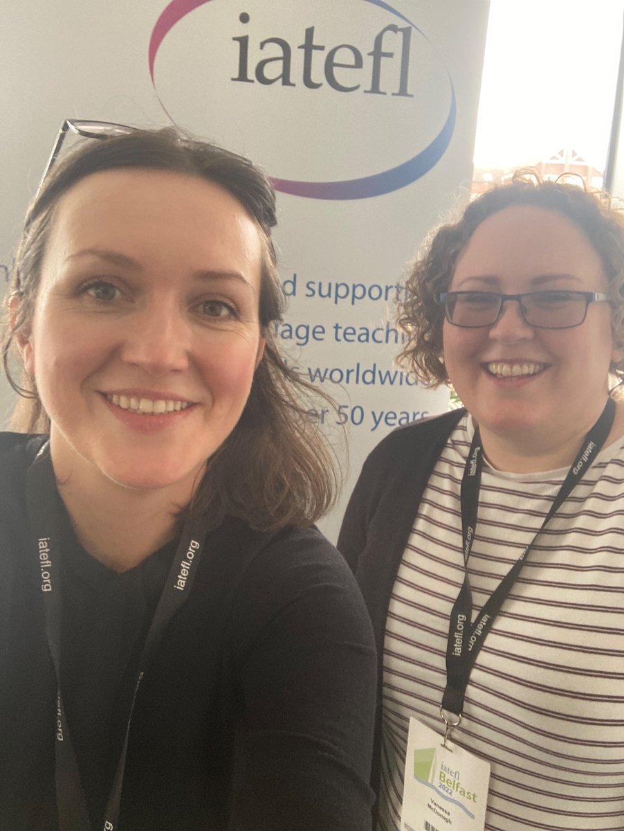 AnetaMarren's tweet photo. Team @UofGlasgow  @UofGSMLC  has arrived @iatefl. Join us today for my talk ‘ A new approach to TESOL microteaching- designing personas’ at16:35 and @VanessaMcDonag8 tomorrow at 10.15 she will be talking about novice teacher identity #iatefl2022 https://t.co/RHuGjwaU1h