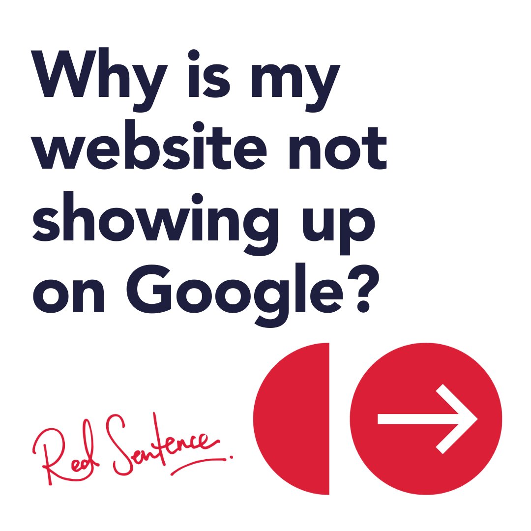 RedSentence's tweet photo. Have you recently set up a new website, but when you perform a search on Google it’s not showing. 

Here are some possible reasons why 👉https://t.co/pEn4k6Zccf

#digitalmarketing #digitalmarketingagency #digitalmarketingtips #digitalmarketingservices #digitalmarketingstrategy https://t.co/dEpU1wVQ31