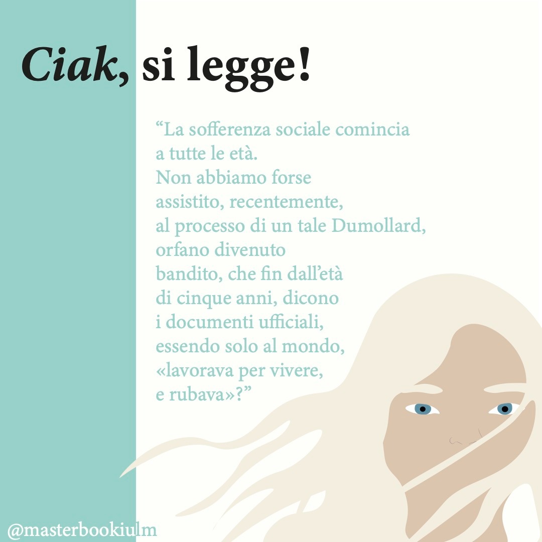 MasterBookIULM's tweet photo. Ciak, si legge!
Ultimi indizi sui libri che MasterBook 2022 presenterà al Salone di Torino. Oggi parliamo de I Miserabili, capolavoro assoluto di Victor Hugo.
Seguiteci su Instagram per altre curiosità!
#librovsfilm #curiosità #masterbook https://t.co/Sc4DzhTN4v