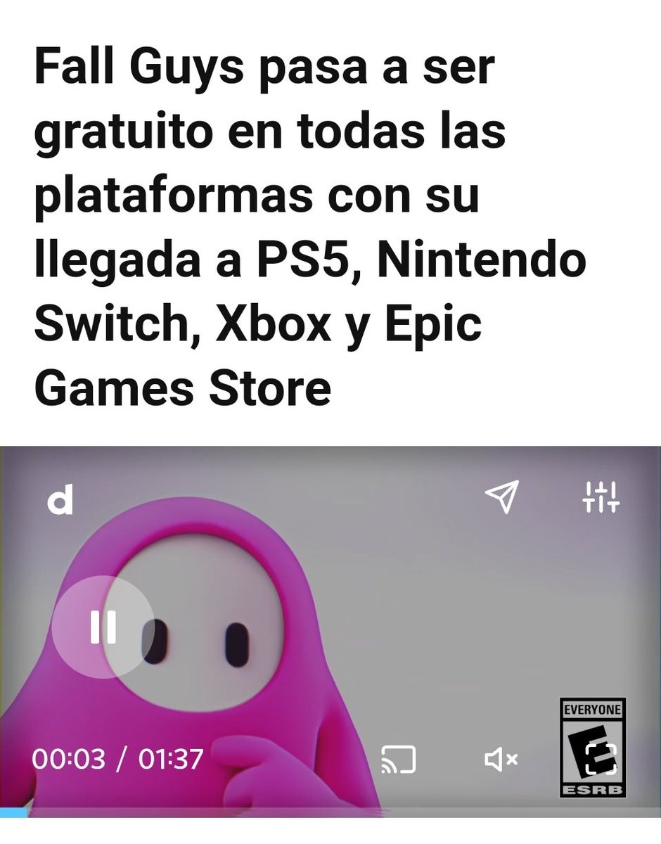 JonTorden's tweet photo. #FallGuys gratis y crossplay a partir del 21 de junio.

Habrá que darle una oportunidad, ¿no?. https://t.co/GG8kH6Cc4F