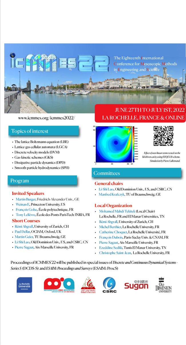 CSJ_ULR's tweet photo. Here is the poster for the next @icmmes22  in @UnivLaRochelle  from June 27th to July 1st @LaboratoireMia #CFD https://t.co/cX3veEyb35