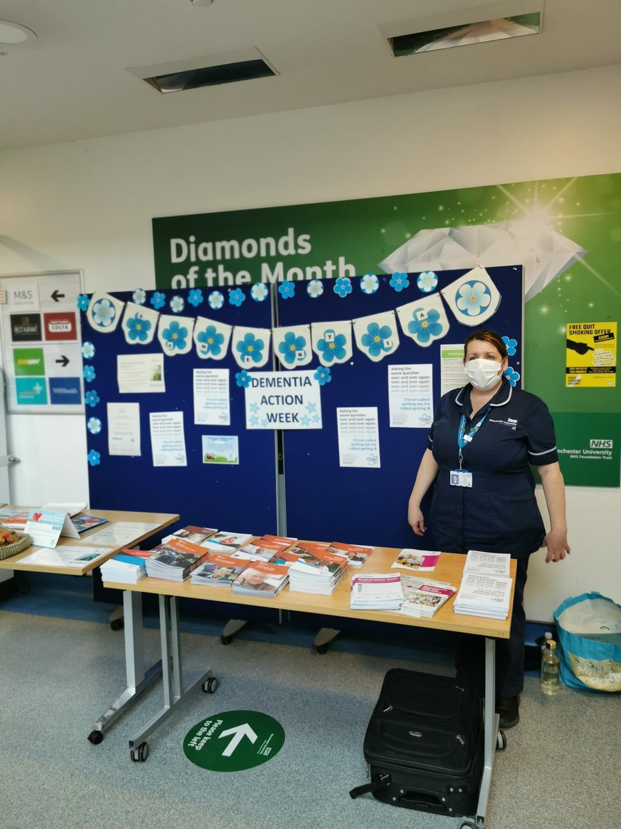 WTWADementia's tweet photo. Come and chat to the @WTWADementia about dementia, lots of resources available @WythenshaweHosp Comfort Kitchen. 💙#DAW2022 https://t.co/AhMUGNXD6m