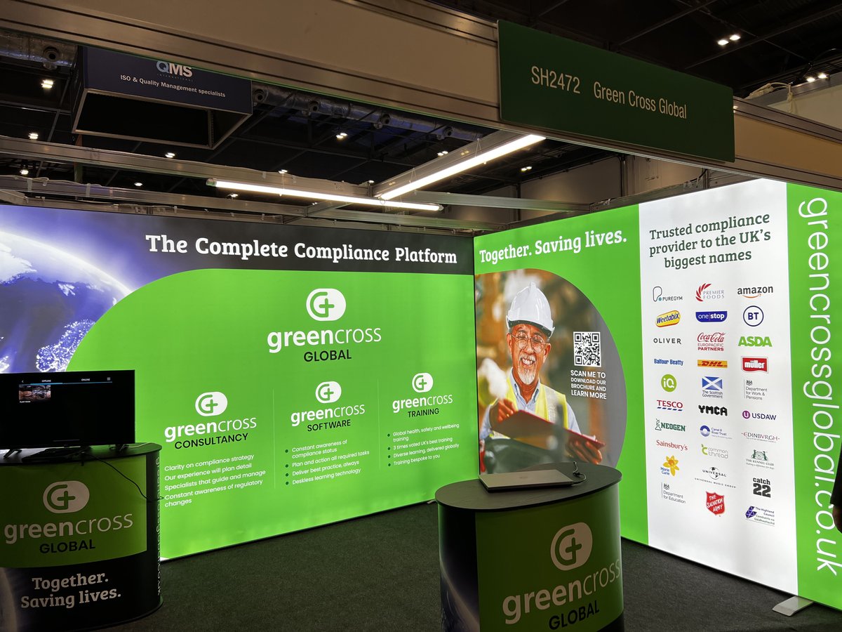 GreenCrossGBL's tweet photo. 🎉 IT’S FINALLY HERE! 🎉
Today we’re exhibiting at the Safety & Health Expo at London ExCeL. Come join us on stand SH2472 and try out our brand new virtual training.
We look forward to seeing you!
#SHE2022 #HealthAndSafety https://t.co/O2y0lFig3U