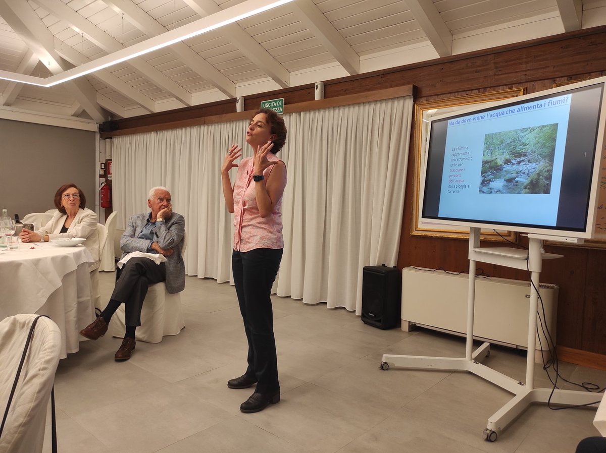 pennalp's tweet photo. Happy and grateful for being hosted with @Segura_Lab by the Lions Club in the Elba Island and giving a #talk for the general public on #catchment #hydrology, #isotopes, #climate #change and #water #resources. #drought #temperature #streamflow #rain #snow #glaciers #extrems https://t.co/YjIUNJwUK1