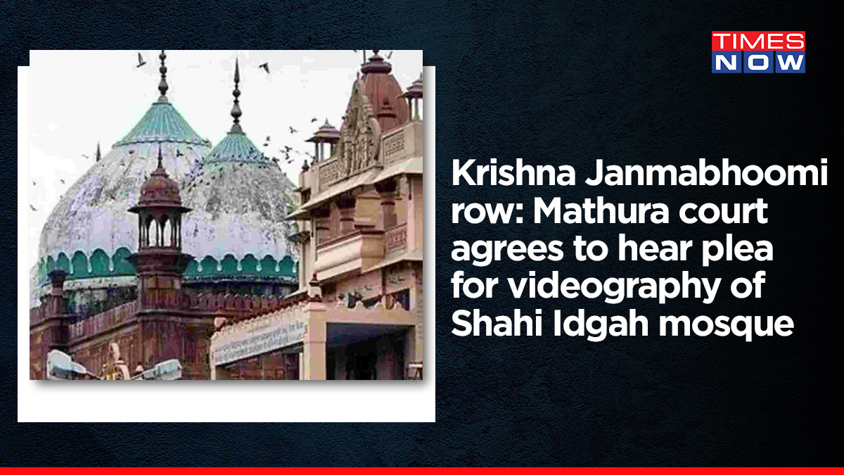 TimesNow's tweet photo. Krishna Janmabhoomi row: Mathura court agrees to hear plea for videography of Shahi Idgah mosque

#KrishnaJanmabhoomi #Mathura

Read more: https://t.co/RsGQKiZOQ9 https://t.co/kLjqqwCx9V