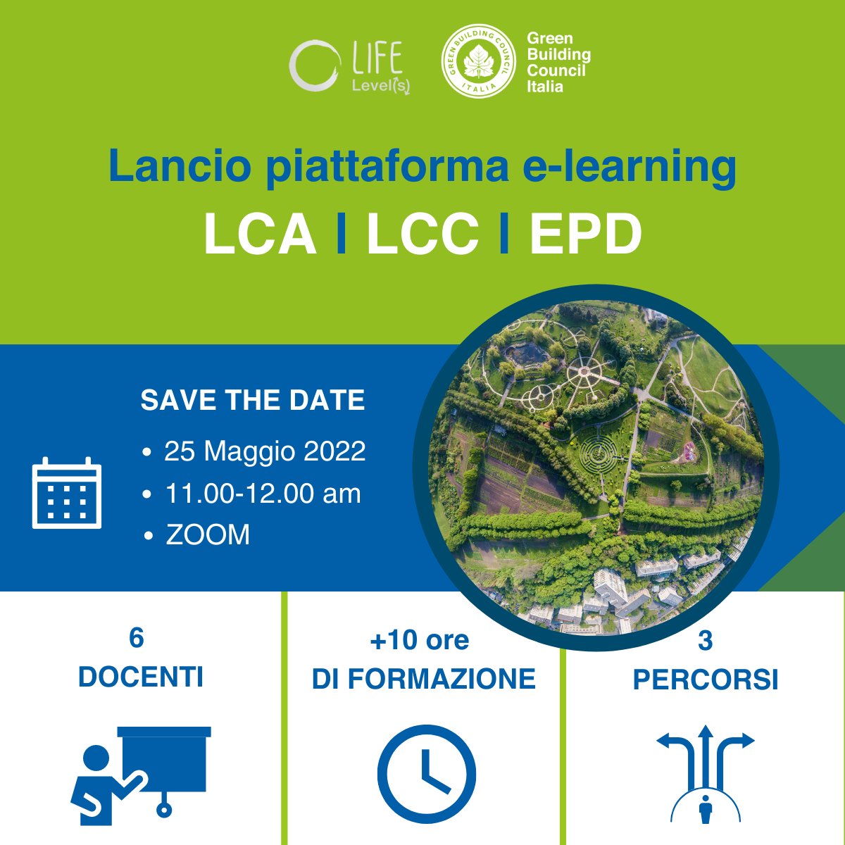 GBCItalia's tweet photo. Progettista, produttore, costruttore o PA?
👉Riserva il tuo posto gratuito qui: https://t.co/7UF3N074cl 
Scopri il nuovo percorso formativo online sviluppato nell'ambito del progetto #LifeLevels. 

#LCA #LCC #EPD #circulareconomy #sostenibilità #greenbuilding https://t.co/1t1qJt6c10