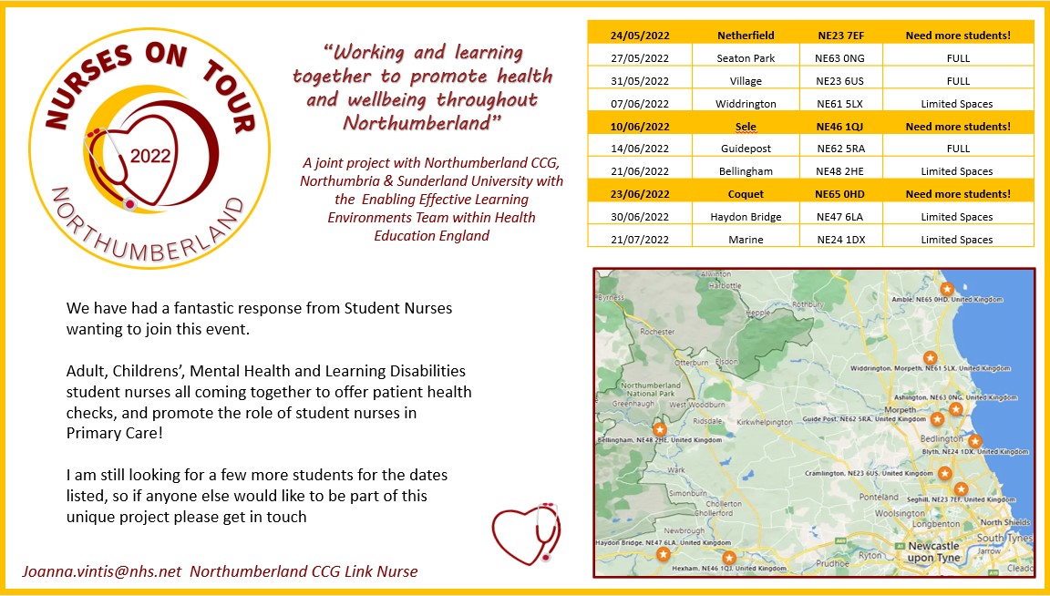 We still have a few spaces left for students to join in this  amazing event! #GPN #studentnurse @HelenLStainsby @NUstudents @UoSNursSociety @Gpnsnn