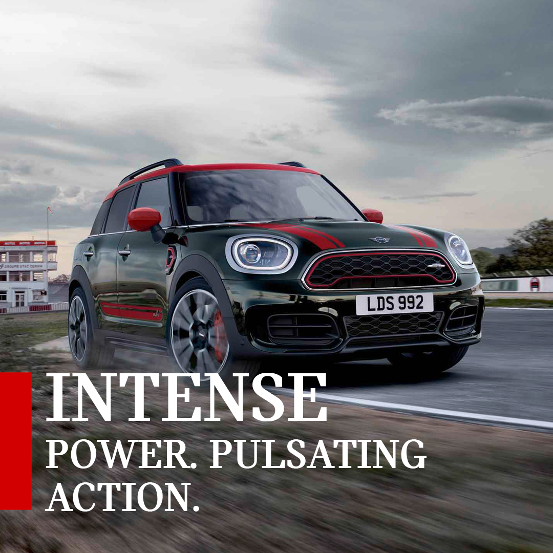 With a strong motor sport legacy and 225kW of pure power, the legendary MINI John Cooper Works Countryman will set your heart racing.