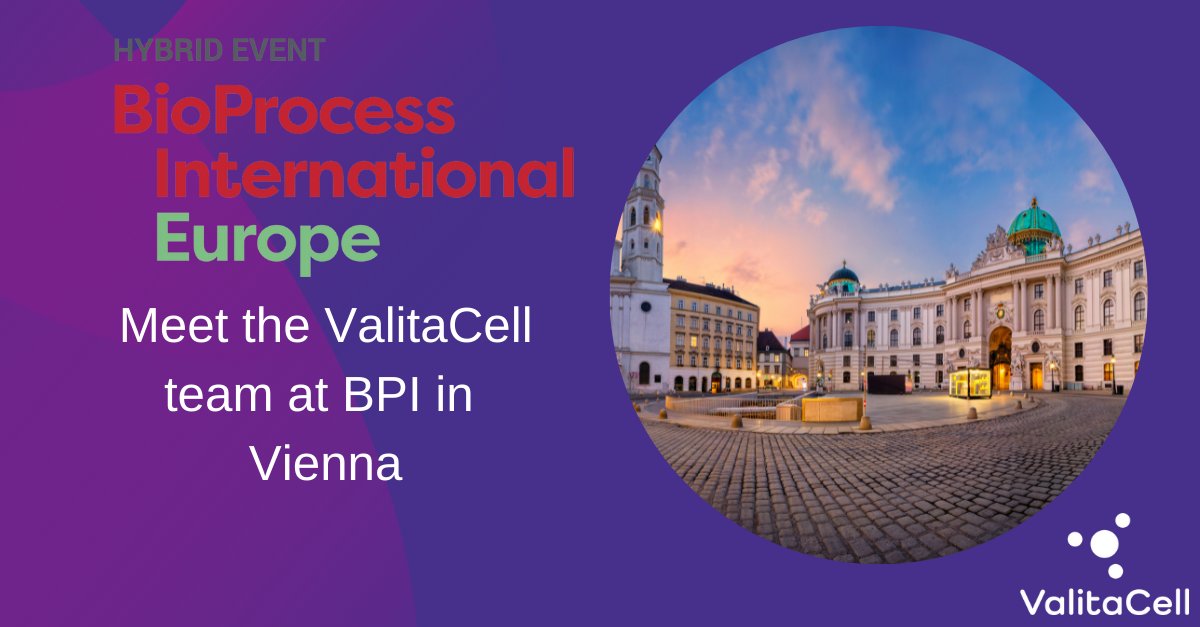 valitacell's tweet photo. Meet ValitaCell at booth #107 at BPI International in Vienna. We will also be presenting posters on our analytical technologies including Valita®Titer, ChemStress® and CellAi®. We'd love to meet! https://t.co/RH0QnEsIlu