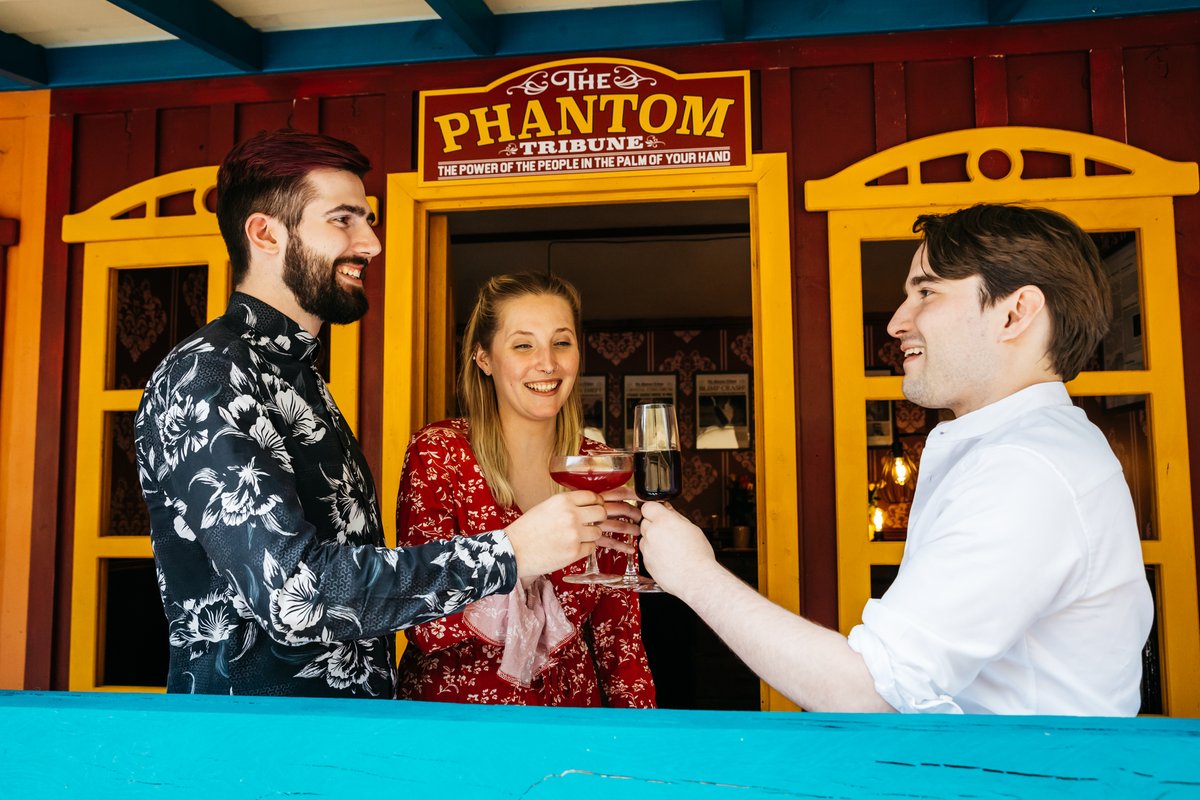 PhantomPeakUK's tweet photo. The waiting list for Phantom Peak is now open, and we'll drink to that! Cheers! 

https://t.co/8oXoHYRGTo

#PhantomPeak #London #Immersivetheatre #fever https://t.co/Edu6VecIvx