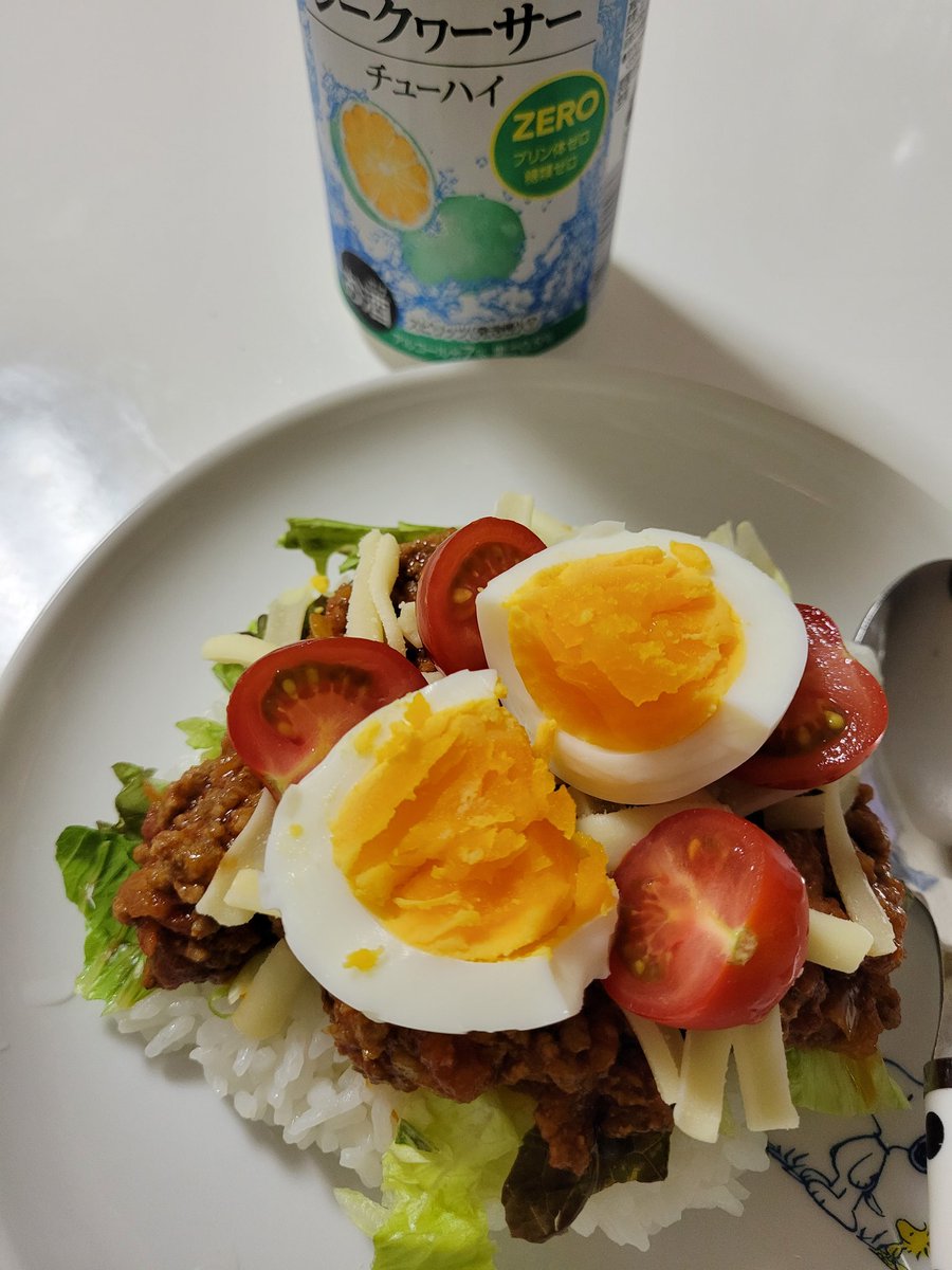 ayaoya2020's tweet photo. タコライスとシークヮーサー

#沖縄行きたい
#久々投稿
#今日の夜ご飯 https://t.co/TNtdPwTHG9