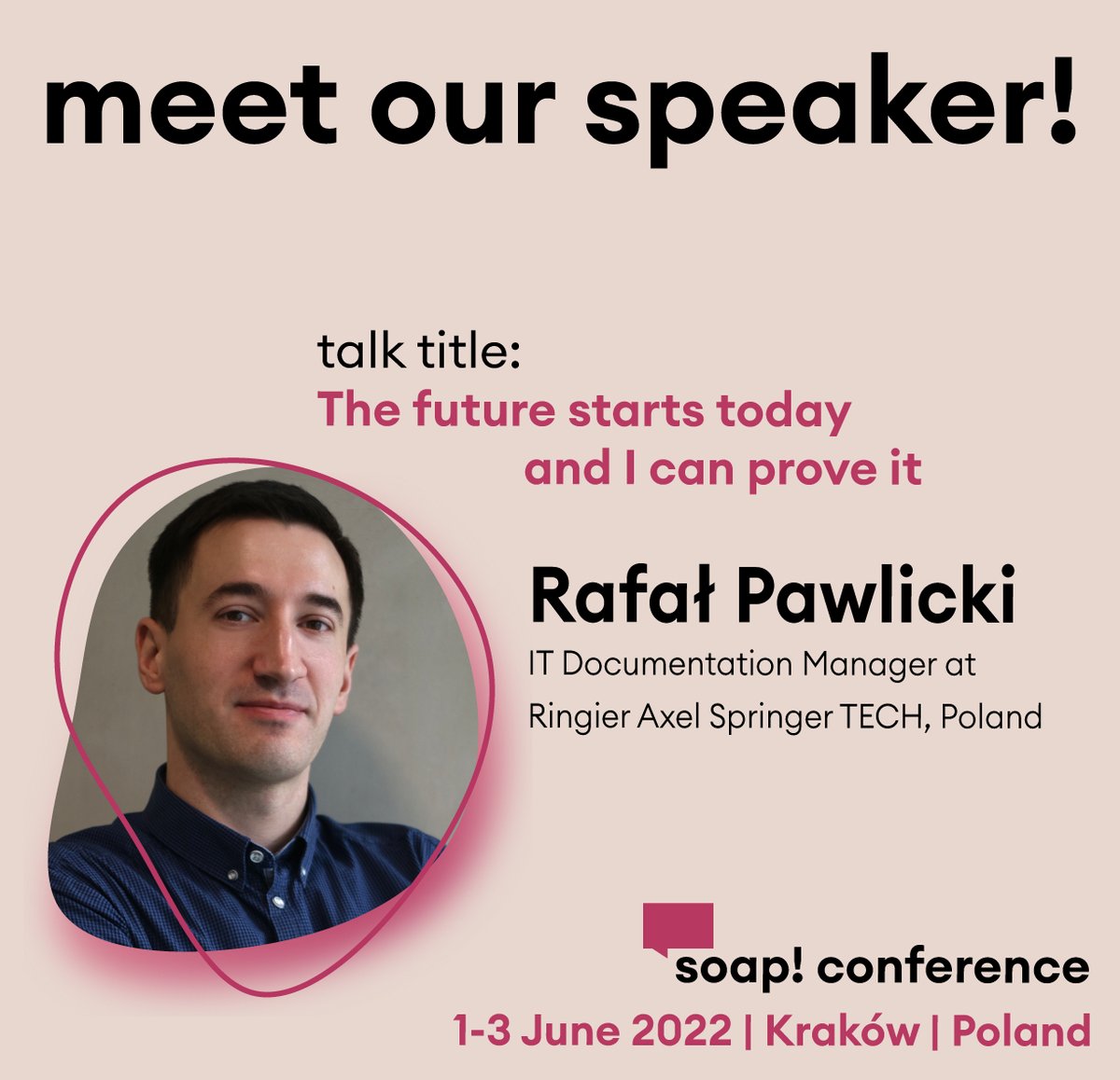 <a href="/RayGallon/">Ray Gallon 🇺🇦</a>'s talk will take a look at how the complex interactions of forces inside and outside our domain of practice affect our lives and work.
Rafał Pawlicki has just travelled back in time so we better listen to what he has to say and get prepared for what future holds 😉