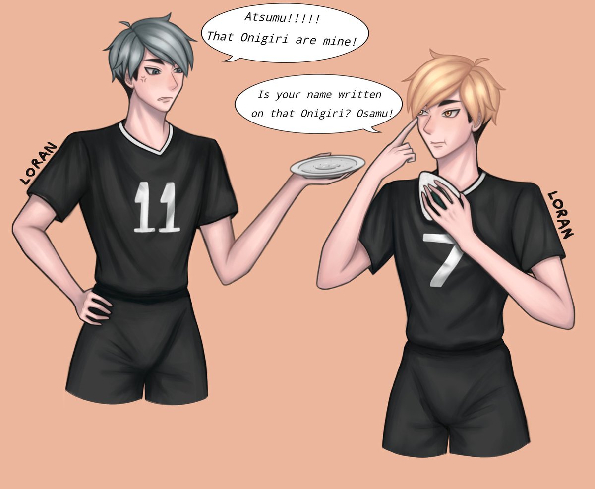 #Haikyuu_fanart
#miyaatsumu 
#miyaosamu