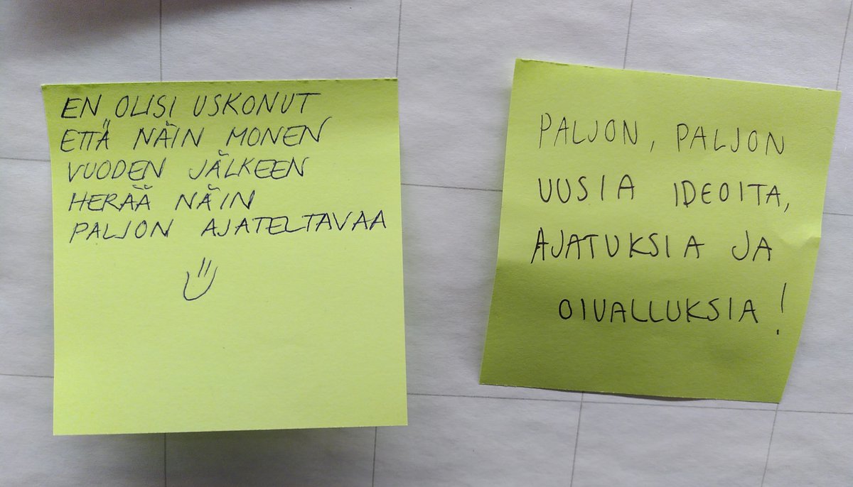 Käytiin viikonloppuna <a href="/AuliViitala/">Auli Viitala</a>'n kanssa @Hopeyhdistys'n vapaaehtoisten tapaamisessa lietsomassa keskustelua siitä, miten Hopen kaltainen järjestö puhuu köyhyydestä. 

Ihanat palautteet! 

#viestintä #vapaaehtoistyö