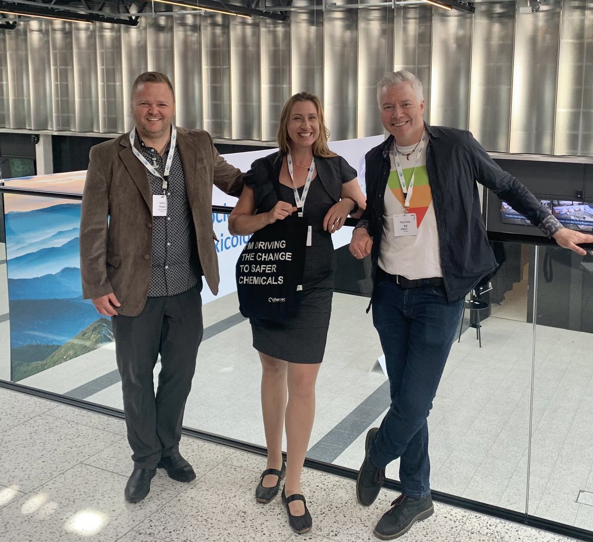 ALennquist's tweet photo. Last time I met @hanspeterarp and @RegEngrg in person was when adding #PMTs to the #chemsec #sinlist. Tomorrow Hans Peter will give a kenote presentation at #SETACCopenhagen on PMTs and I will co-chair a scientific session on it. Happy to be driving the change to safer chemicals! https://t.co/XxdZUdSDrb