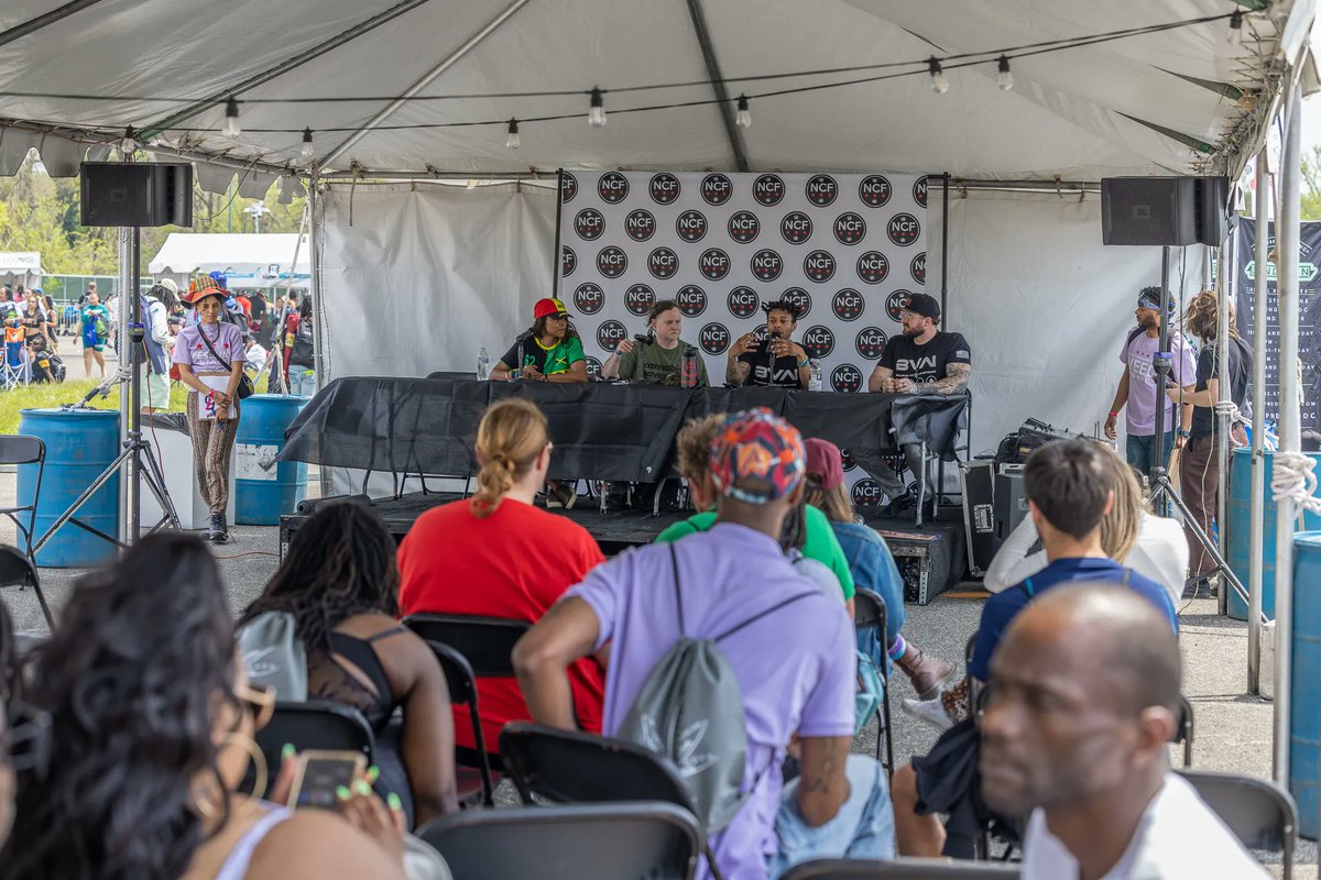 Shoutout to <a href="/CherissaJackson/">Cherissa Jackson</a>, <a href="/TheUnprescribed/">The Unprescribed</a>, @RealTeeMarie and @BalancedVets for supporting and educating us on Veteran wellness at #NCF2022!