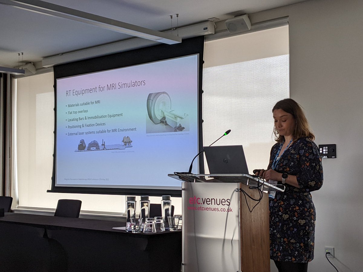 Emma Doran evaluated different couch top configurations for an MR sim at the Beatson Cancer Centre in Glasgow #MRRT2022