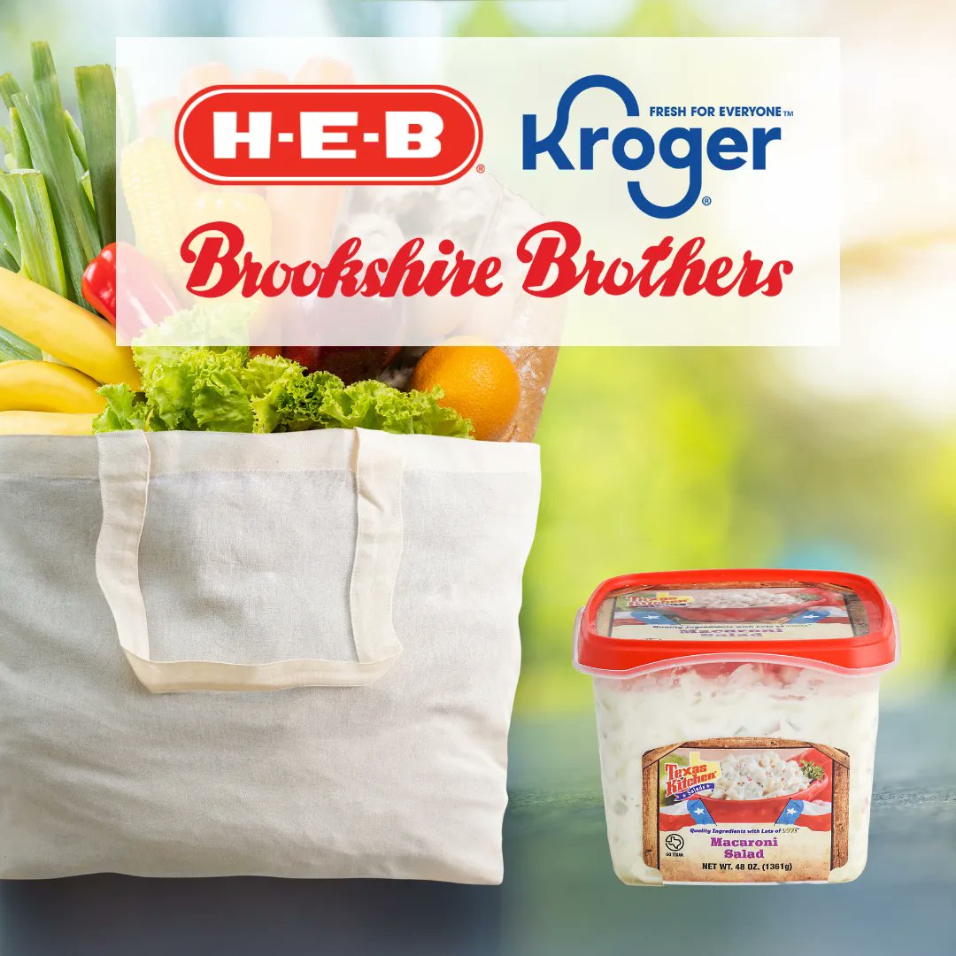 Shopping trips are done right when they include Texas Kitchen Salads 👍 

View all of our products at buff.ly/3KZC1wg

#texaskitchen #heb #kroger #brookshirebrothers #supermarket #deli