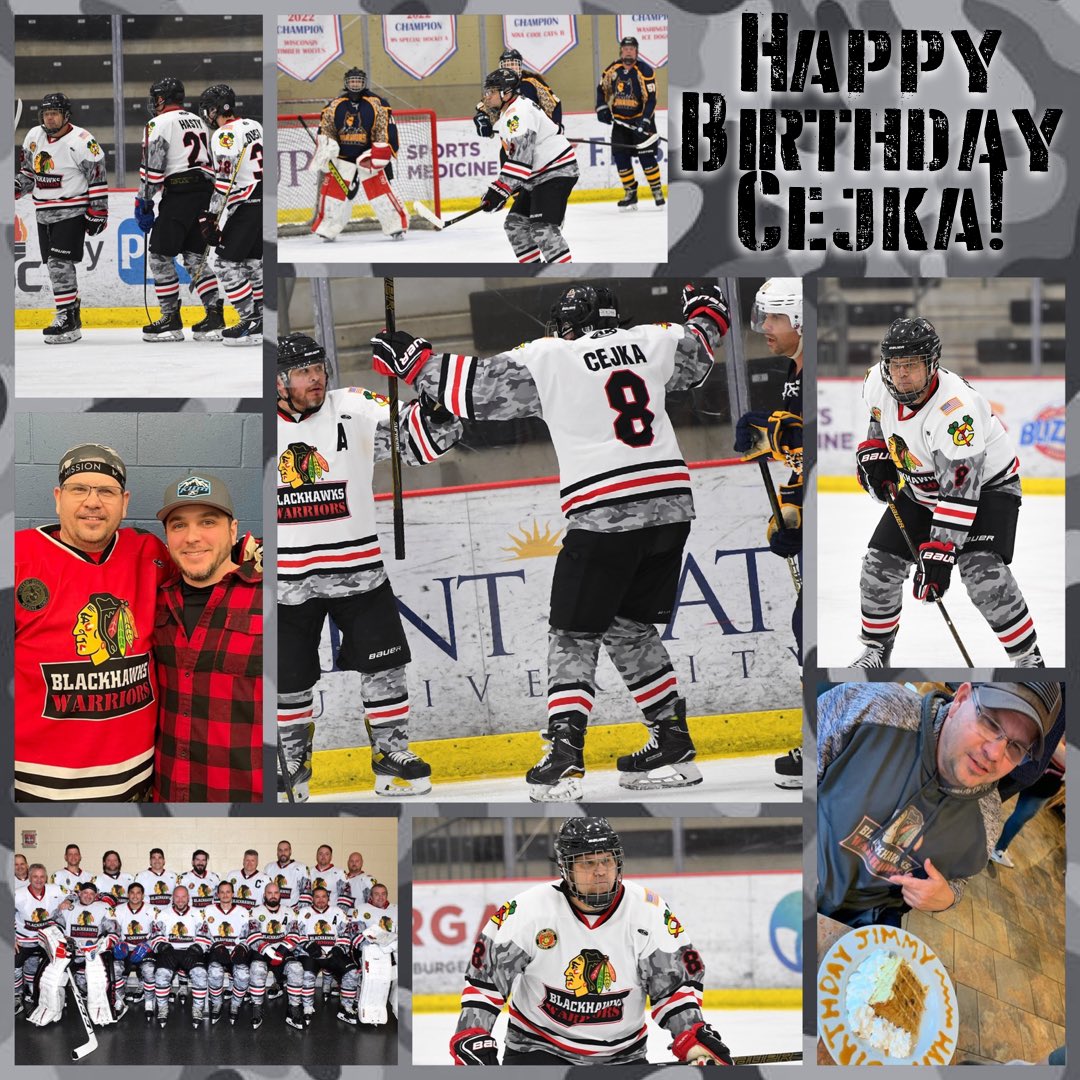 chiwarriors15's tweet photo. Help us wish Cejka a happy birthday! Thanks for all you do for the team, on and off the ice! #HappyBirthday #warriorhockey #veteranhockey https://t.co/54sBNkXIrz