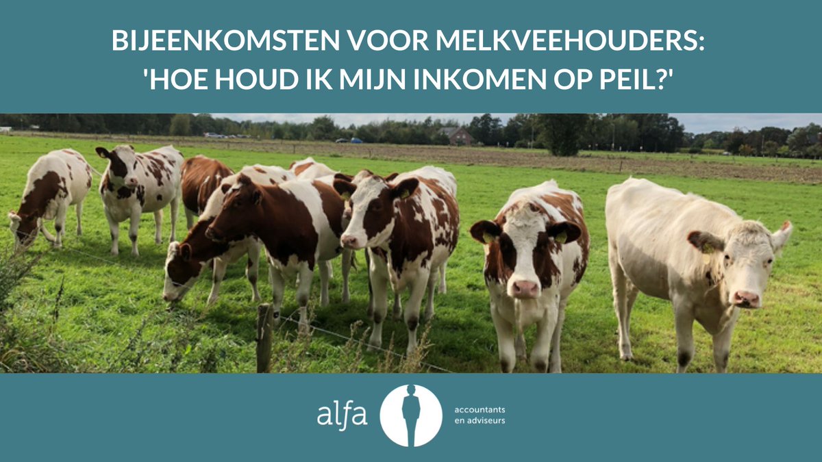 Wat zijn de cijfers en trends in de melkveehouderij? 🐄📈 Eind mei zijn er op 5 locaties in het noorden en oosten van Nederland bijeenkomsten. Lees meer over de inhoud en meld je gratis aan via alfa.nl/zwolle/actueel…