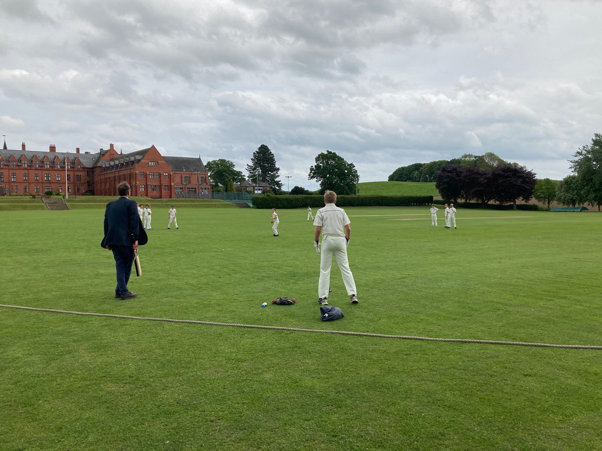 The U12 Bunbury Cup team are in bat first. Hopefully the 🌞 might break the clouds. 
<a href="/packwoodhaugh/">Packwood Haugh</a>
