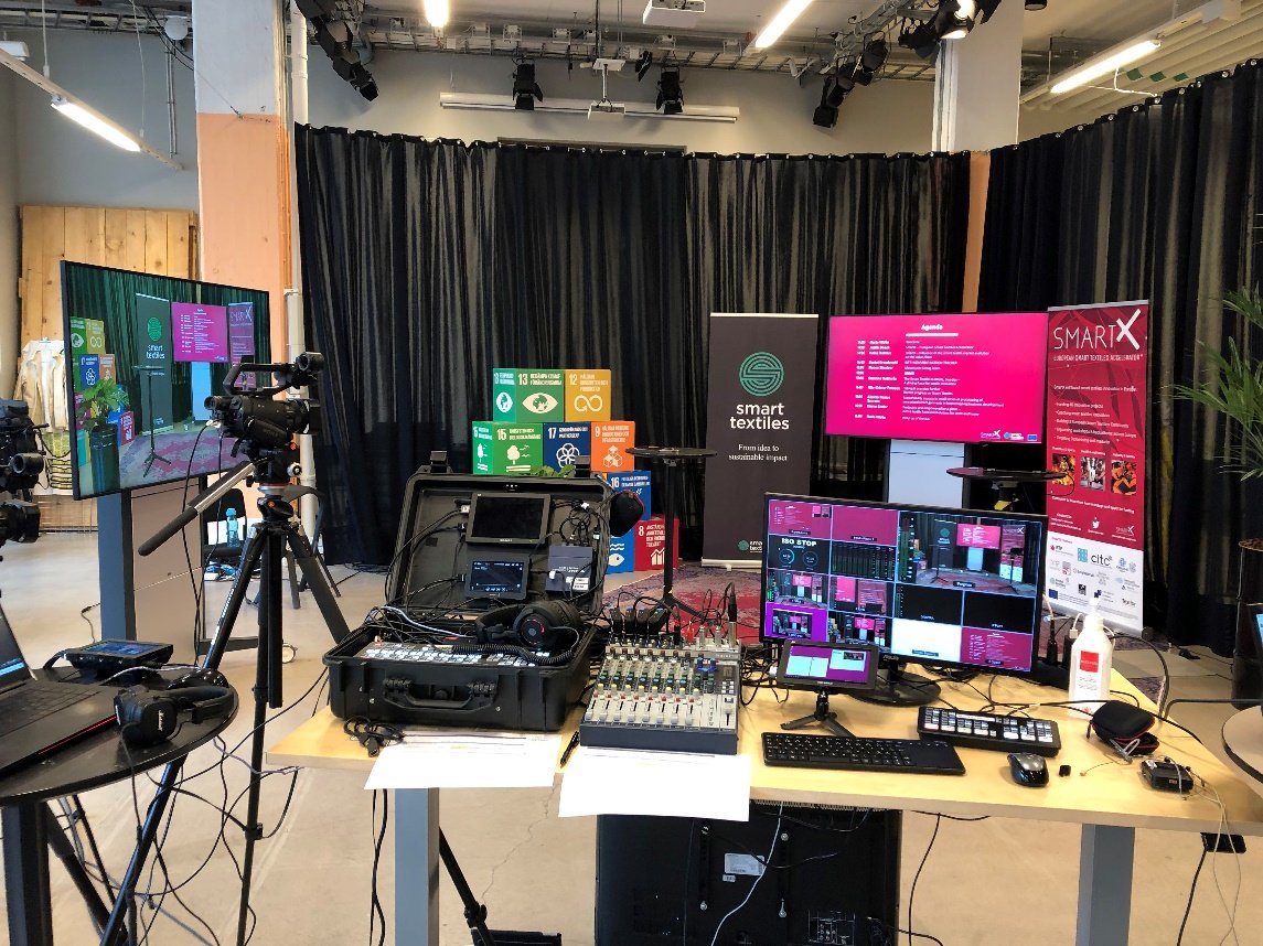 #SmartXSweden event recap: buff.ly/3yM0UIq. 🇸🇪 The online event, which had the cool atmosphere of a TV show thanks to host <a href="/sp_boras/">Science Park Borås</a>, showcased Swedish #SmartXwinners and was a chance to discuss the future of #smarttextiles in the region and cross-border collaboration.
