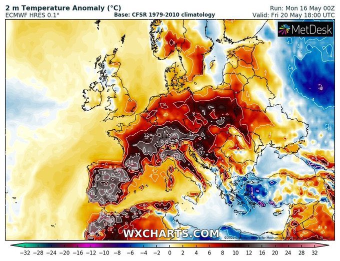 Solo estamos en mayo pero este fin de semana ya alcanzaremos los 40ºC en España. ¿Os imagináis cómo van a ser los veranos en las próximas décadas? Este calor no es normal, se llama crisis climática: