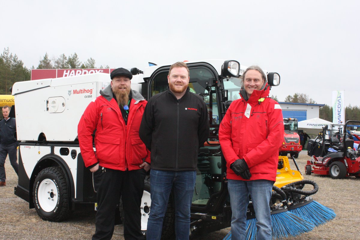 Very happy to announce that Oy J Trading AB of Vantaa, Finland is our new Finnish dealer! They launched their #Multihog CV #sweeper at Maxpo exhibition earlier this month, and are ready to demo! DM us or email info@multihog.com to book a slot!