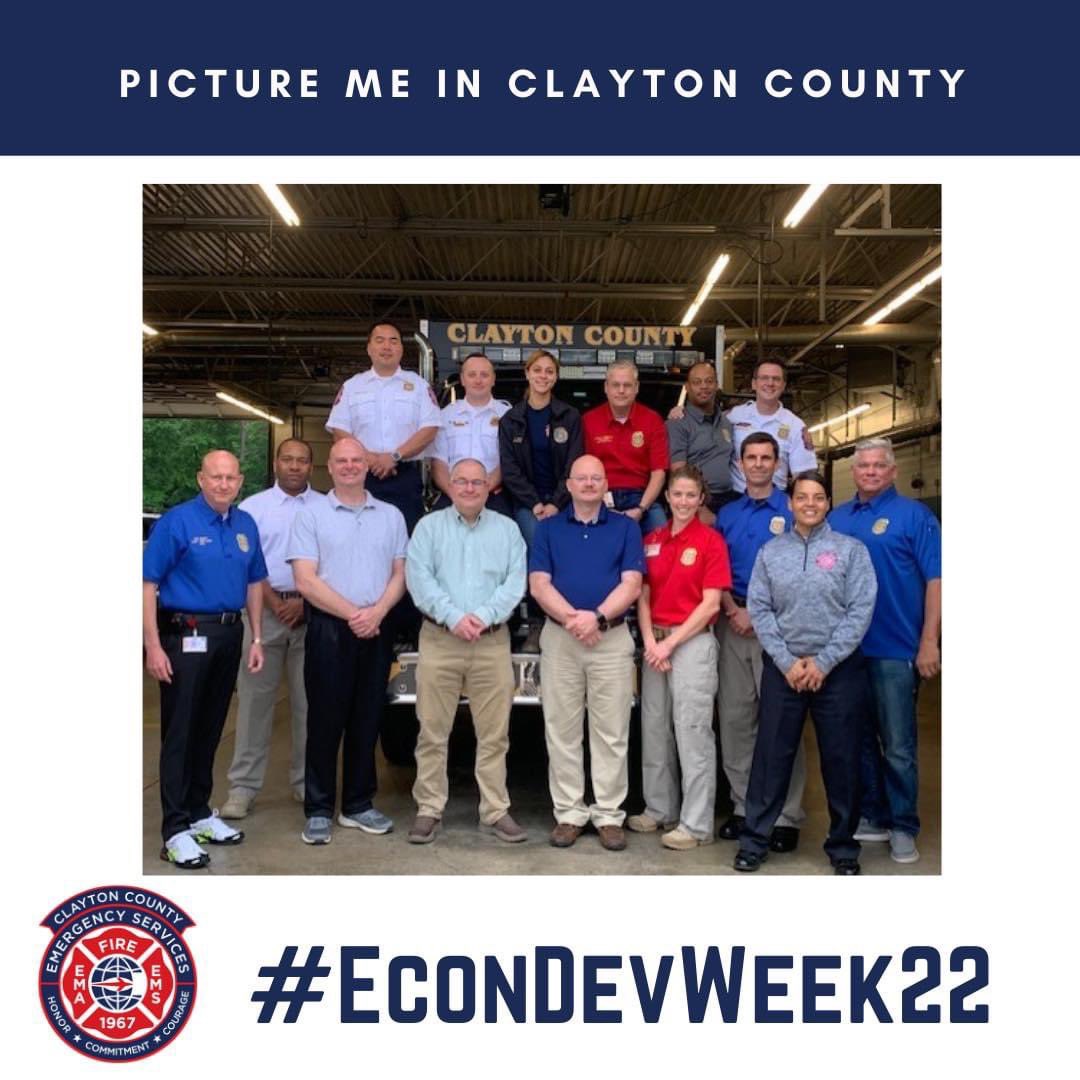 EcDevClaytonCo's tweet image. Congratulations  to Clayton County Fire &amp;amp; Emergency Services for winning the ‘Picture Me in Clayton County’ Photo Contest on Friday! We thank you for your service! 🥇📸
#EconDevWeek22 @CCFES