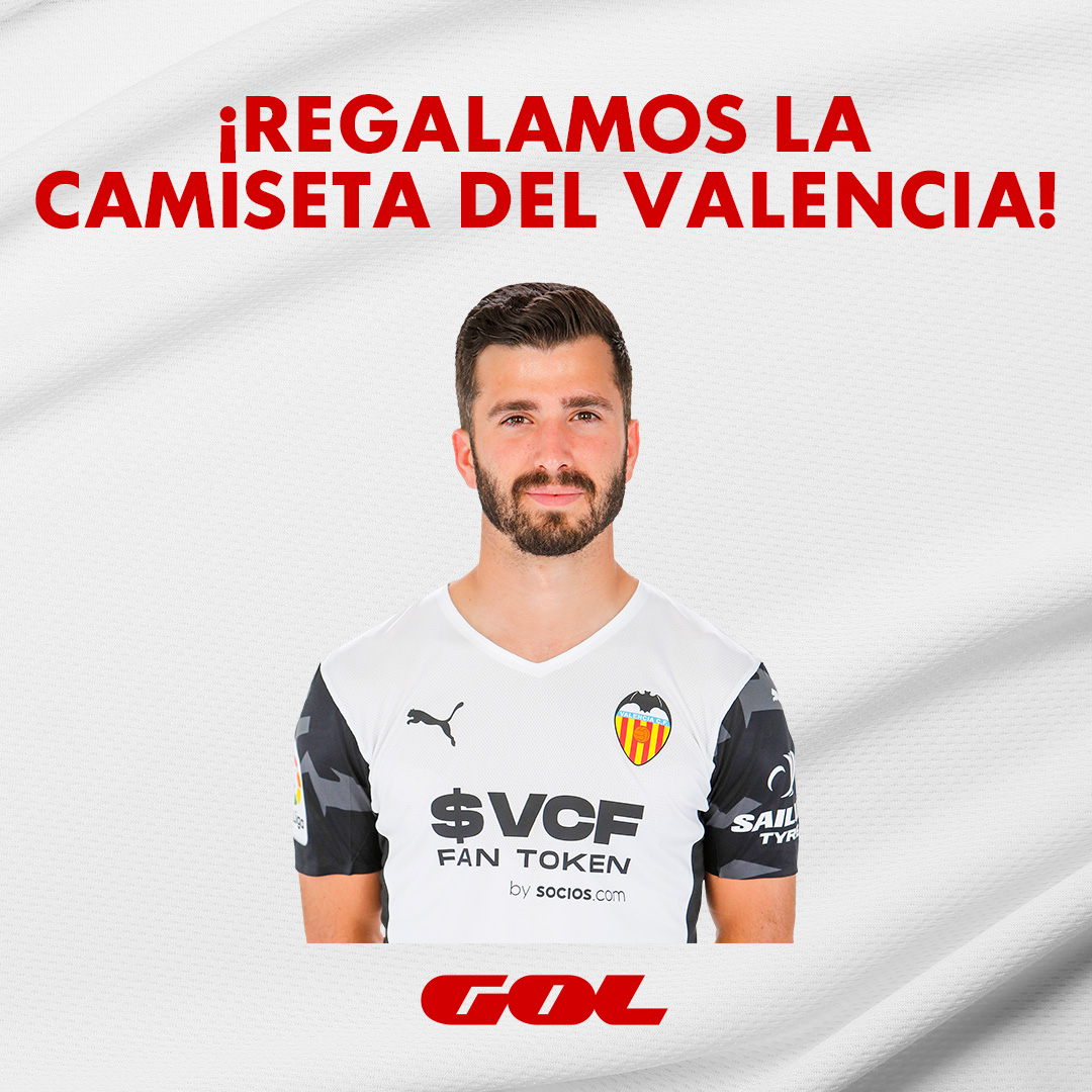 Gol's tweet photo. 🎁 REGALO 🎁

🦇 ¿Quieres ganar la camiseta del @valenciacf? 

👇🏽 Requisitos:
🔁 Haz RT 
❤️ Sigue a @Gol y @laligatvbar 

🥇 1 ganador 

#️⃣ #GOL https://t.co/ShXCDT3AmC