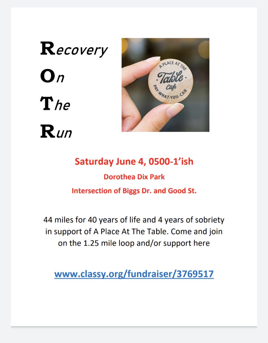 El Duce (@taltybrian) on Twitter photo Bout 2 weeks out! 😬💪 Join for a couple laps or the contribution campaign for A Place At The Table
<a href="/F3Raleigh/">F3 Raleigh</a> <a href="/F3Carpex/">F3 Cary Apex</a> <a href="/F3Durham/">F3 Durham</a> <a href="/F3Nation/">F3</a> Bout 2 weeks out! 😬💪 Join for a couple laps or the contribution campaign for A Place At The Table
<a href="/F3Raleigh/">F3 Raleigh</a> <a href="/F3Carpex/">F3 Cary Apex</a> <a href="/F3Durham/">F3 Durham</a> <a href="/F3Nation/">F3</a>