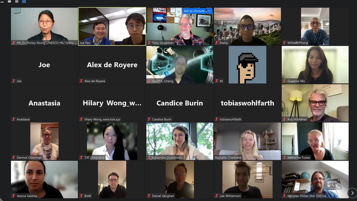 impactnft4all's tweet photo. Wonderful to see familiar faces and new members who joined us in today's #ImpactNFT Alliance event! Let's continue to lead sustainable lifestyles and expand our collective impact.
@ShirleyUNPRME11 @DermotOz @foster_change @kokmetaverse @ArtaverseAsia #ESG #NFT #sustainability https://t.co/fGc6qL0YlM