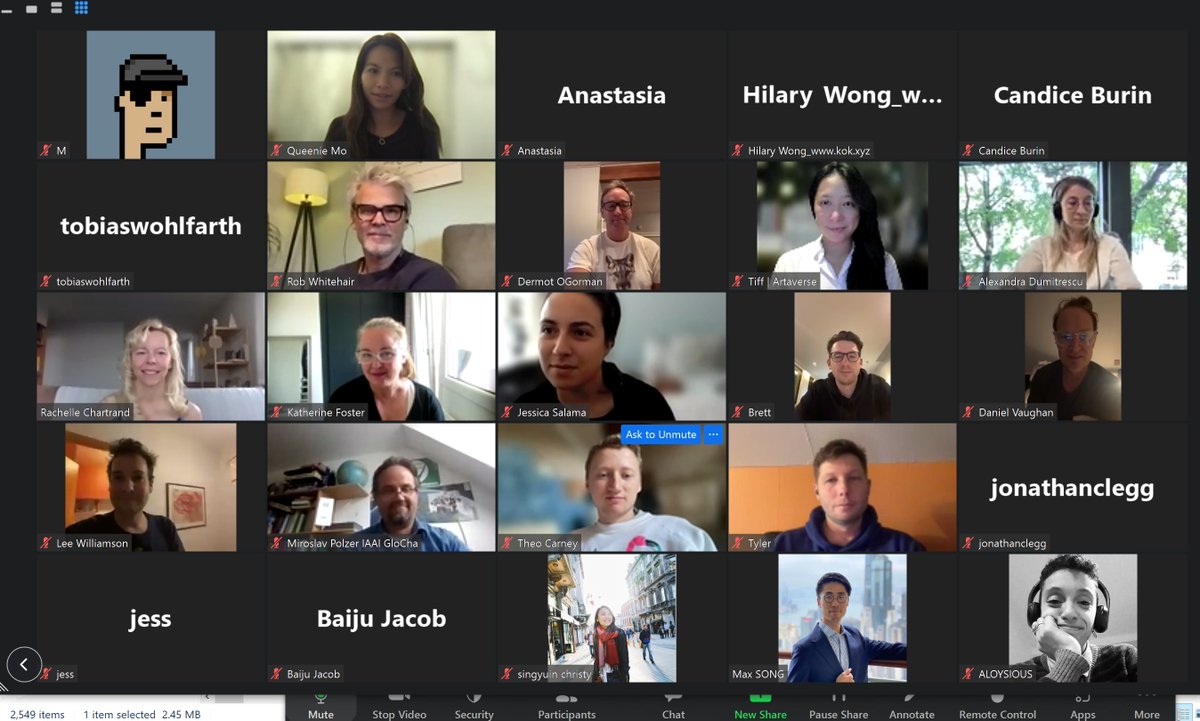 impactnft4all's tweet photo. Wonderful to see familiar faces and new members who joined us in today's #ImpactNFT Alliance event! Let's continue to lead sustainable lifestyles and expand our collective impact.
@ShirleyUNPRME11 @DermotOz @foster_change @kokmetaverse @ArtaverseAsia #ESG #NFT #sustainability https://t.co/fGc6qL0YlM
