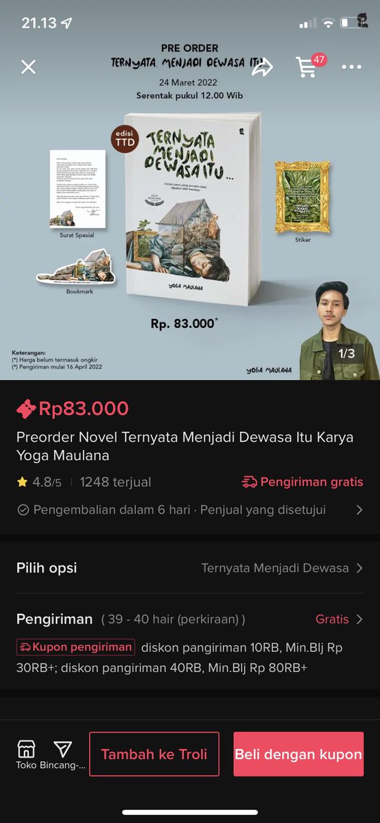stupid_006's tweet photo. Kali aja ada yang mau kadoin ini ke aku karena whislist banget #buku #novel https://t.co/OBGZWcUwwO