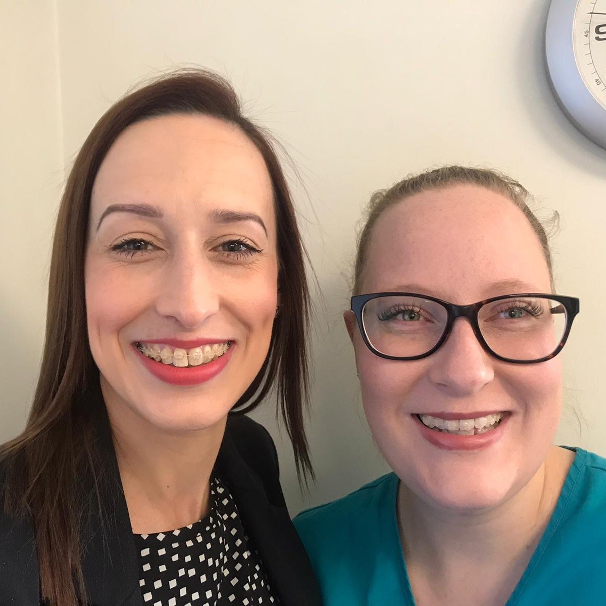 Did you know that we offer #TeethStraightening?
Dentist's Justin Scrivens and Margaret McLoughlin work with both invisible #fixedbraces &amp; #clearaligners. 
The results are so good that Dental Nurse Christina &amp; Receptionist Emma have recently chosen to have theirs straightened!