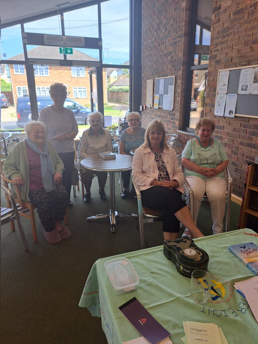 Thoroughly enjoyed meeting the lovely ladies of The Afternoon Club of Thundersley Methodist Church 💙💛