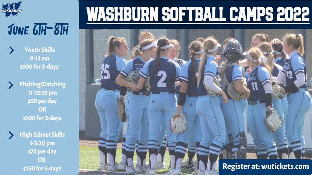 ‼️Get signed up now‼️

Less than 3 weeks away!! The team is eager to see all of the talent at this year’s camp!! Only takes a quick minute to register! 

wutickets.universitytickets.com