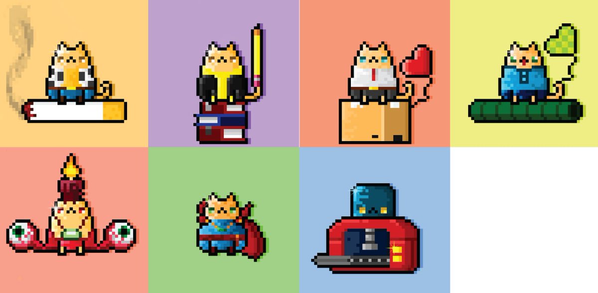 🚨DROP ALERT🚨
7 MEOW HAS BEEN DROP 🐈
FP: JUST 0.01 #BNB

🐈IF YOU COLLECT 10 ART FROM MEOWPUNK YOU WILL GET 1 CANVAS 
FROM MEOWPUNK 🐈

CAN U GUYS HELP MEOW R🐦 &amp; LI❤
THIS TWEET TQIU REALY APPRECIATE YOUR SUPPORT 

@Meloore__ <a href="/chikinft/">Chikin</a> <a href="/irzzwani/">IRZZ</a> <a href="/beardropsmy/">BEARDROPS</a> <a href="/OnigariOfficial/">OniGari</a>