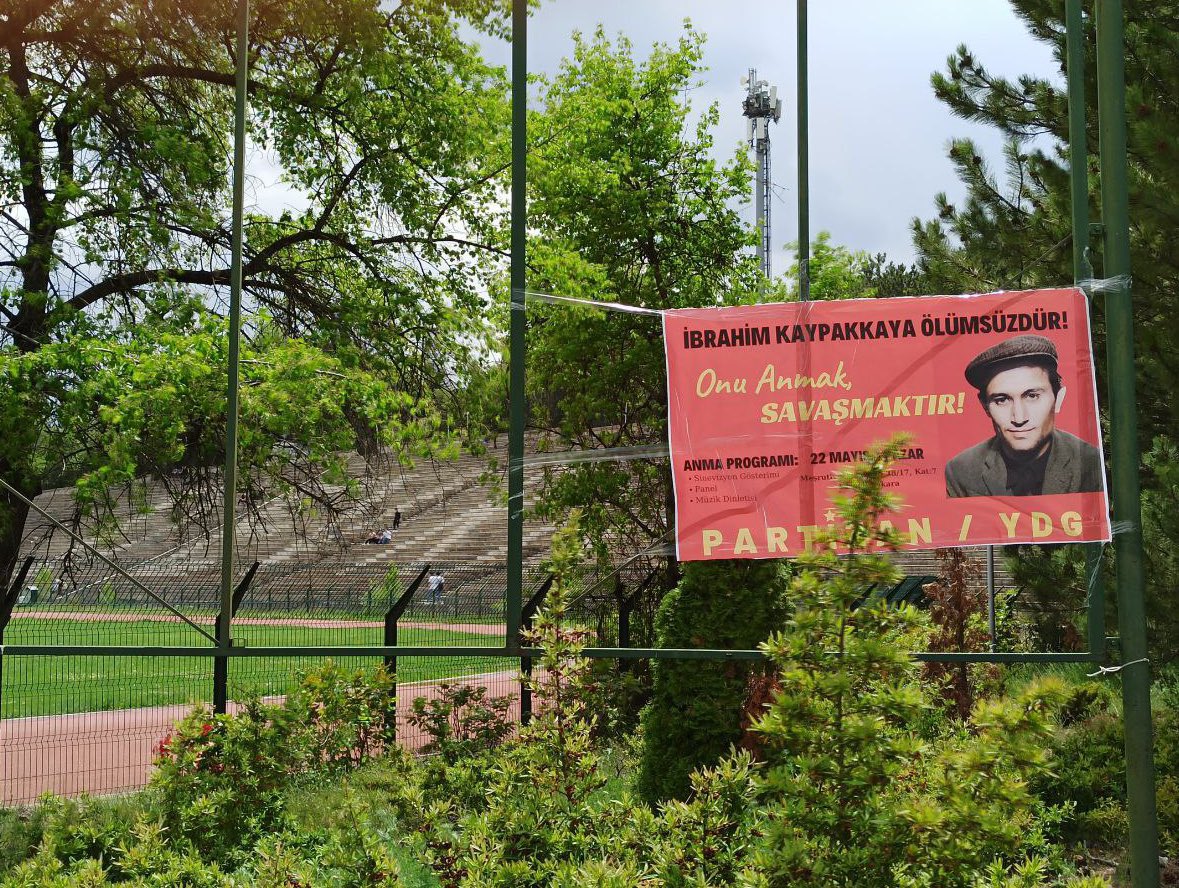 ydgresmi's tweet photo. Partizan (@PartizanAnkara1) ile birlikte Devrim Stadı,ODTÜ kampüsü ve 100.yıl mahallesine astığımız ozalitlerle Komünist Önder İbrahim Kaypakkaya’yı sahiplenme ve gerçekleştireceğimiz anmaya katılma çağırısı yaptık.
Onu Anmak Savaşmaktır! İbrahim Kaypakkaya Ölümsüzdür! https://t.co/QkFUQOMH5i