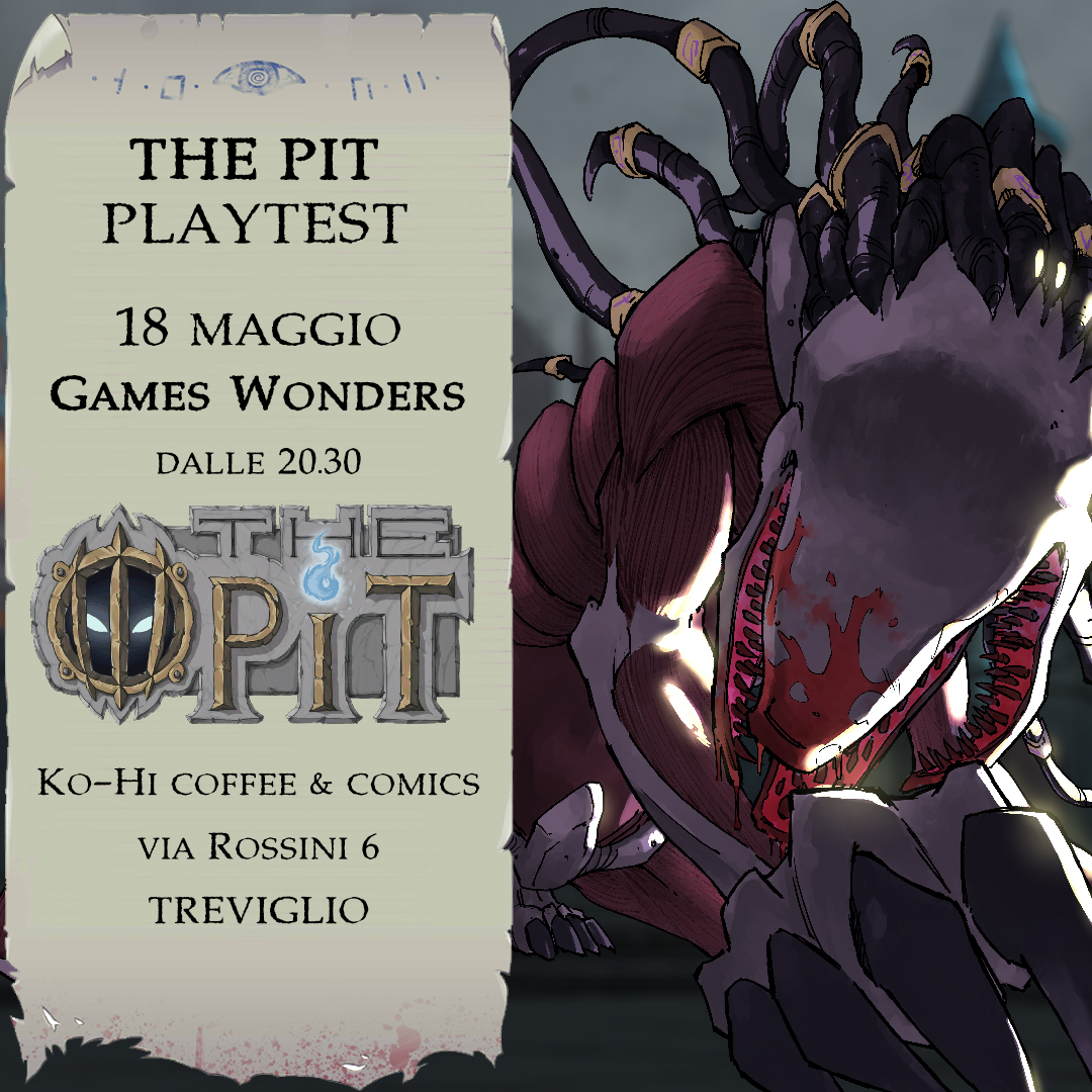 CorporationDodo's tweet photo. Tomorrow evening from 20.30 we will be present at KO-HI Coffee &amp; Comics in Treviglio (BG)

If you are in the area and want to know the secrets of THE PIT come and visit us! 

The Pit is calling! https://t.co/i8as0RB8on